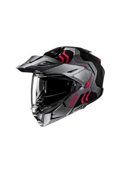 Hjc İ80 Velly Mc1 Çene Açılı Kask Siyah Gri Kırmızı