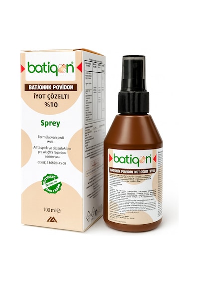 Aqua Batigon Batikon Povidon Iyot Çözeltisi %10 Sprey 100 Ml Antiseptik Ve Dezenfektan