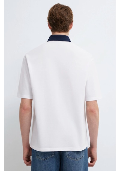 Mavi M0613330-620 Erkek Polo Yaka T-shirt Erkek Tişort Beyaz