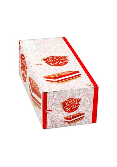 Today Red Velvet Kek 40 Gr. 24 Adet (1 Kutu)