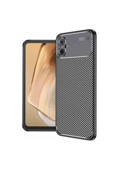 Samsung Galaxy Uyumlu, A05 Kılıf Auto Focus Karbon Kapak - Siyah