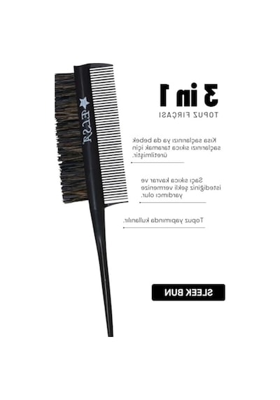 Elsa Professional Krepe Şiş Tarak 3 İn 1 Topuz Fırçası