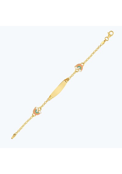 Altınbaş 22 Ayar Altın Çocuk Gökkuşağı Künye Bjrbl0030-25925 Renkli