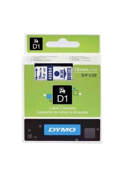 Dymo 45804 D1 Beyaz-mavi Yedek Şerit 19mm X 7m