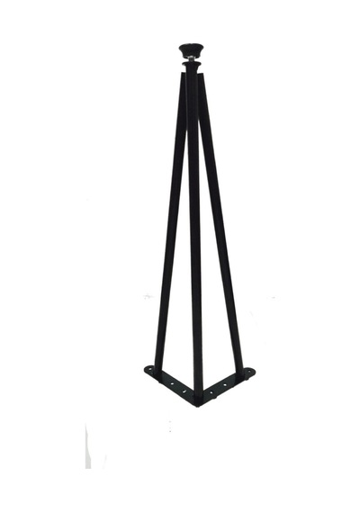 Dekoratif Metal Boru Firkete Sehpa Ayağı 41 Cm - 1 Adet Metalik Diğer