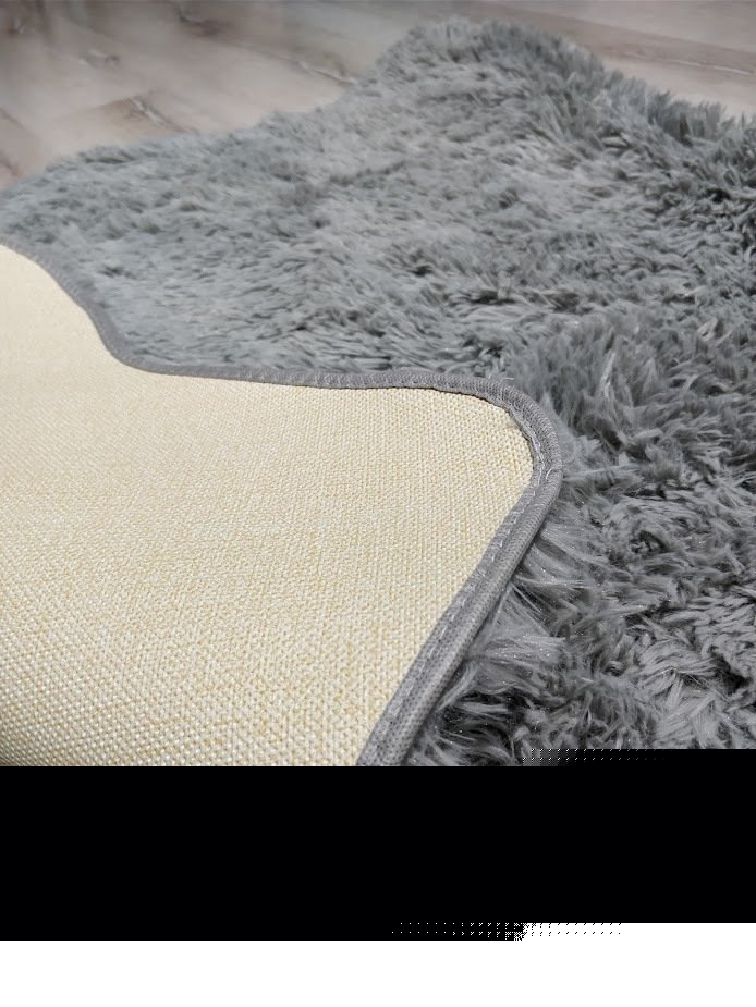 Yamalı Home Tavşan Tüyü Gri Post Halı 70 x 200 Cm