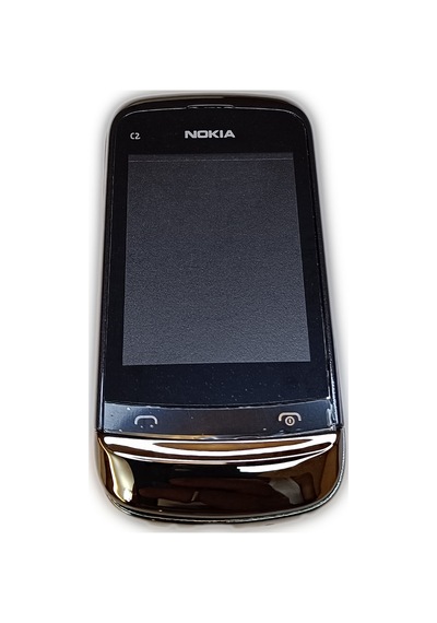 Nokia C2-06 Kasa Kapak Tuş Takımı C2-06 Uyumlu Siyah Renk Orta Ka
