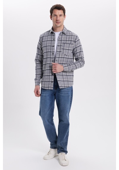Tudors Erkek Regular Fit Rahat Kesim Kışlık Kareli Oduncu Gömlek-42110 Gri Tudors Erkek Regular Fit Rahat Kesim Kışlık Kareli Oduncu Gömlek-42110 Gri