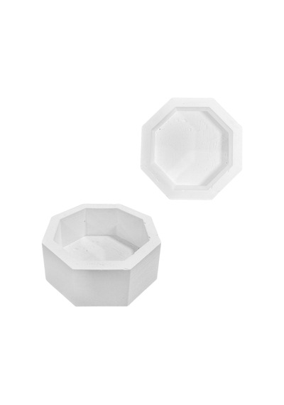 Tahtakale Toptancı Silikon 3d Çokgen Kenarlı Taş Tozu Saksı Ve Mumluk Kalıbı