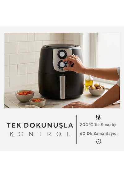 Kumtel AF-03 XXL 1800 W 8.5 L Airfryer & Fastfryer Sıcak Hava Fritözü