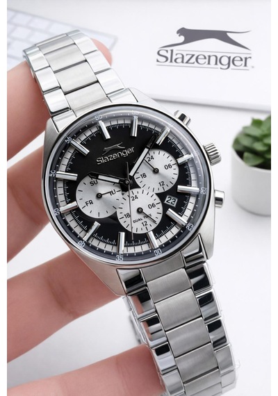 Slazenger 2 Yıl Garantili İç Fonksiyonları Aktif 10 Atm Suya Dayanıklı Erkek Kol Saati Fg.sl2602.350 Gümüş