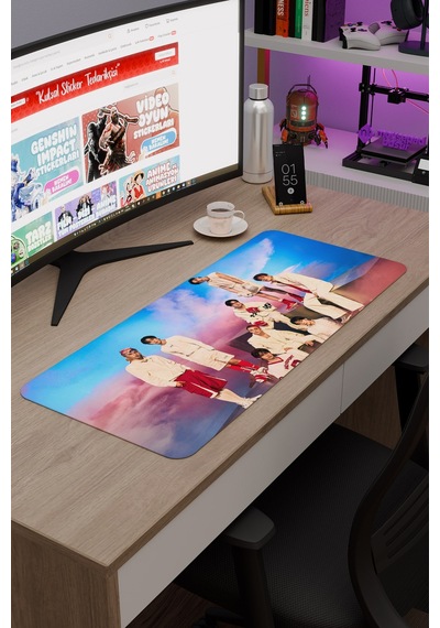 Stray Kids V3 70x30 Xl Gaming Kauçuk Kaymaz Taban Mouse Pad Fare Altlığı