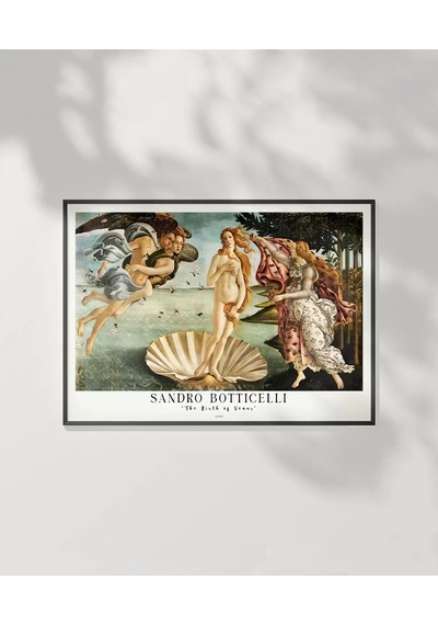 Çerçevesiz Poster Sandro Botticelli Venüs'ün Doğuşu 2