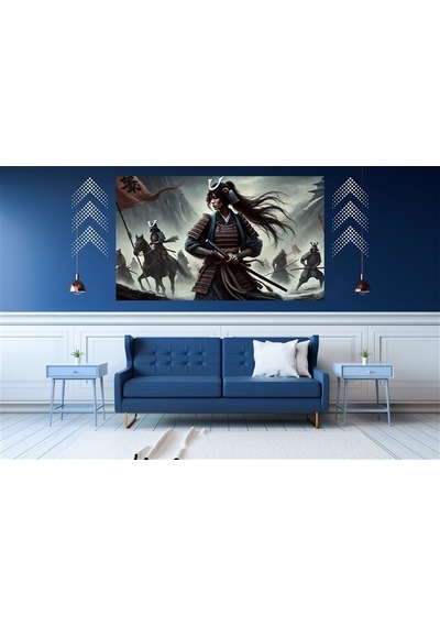 Ti-play Yalnız Kadın Shogun 60x90cm Modern Samuray Pvc Çerçevesiz Tablo