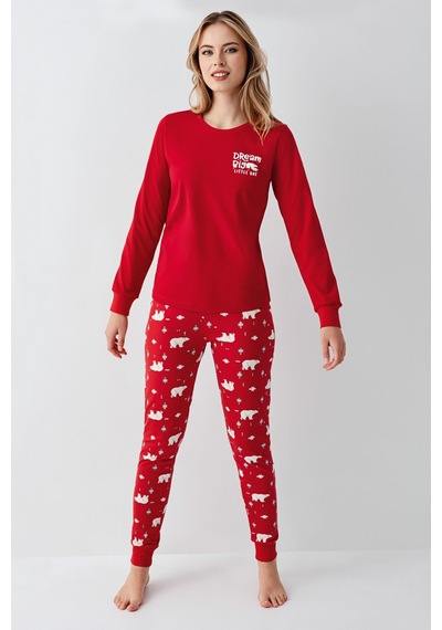 Rolypoly Kadın Kırmızı Pijama Takımı Rp3717-s-v1 Kırmızı