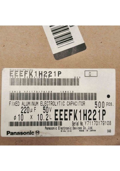 Eeefk1h221p 220mf 50v Smd Kondansatör 100 Adet