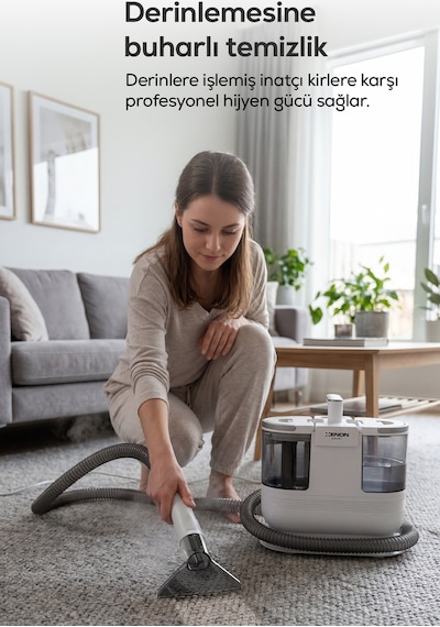 Buharlı Halı Yıkama & Koltuk Temizleme Makinesi 1700w 16kpa Vakum, Buhar, Sıcak Su, Turbo X6161