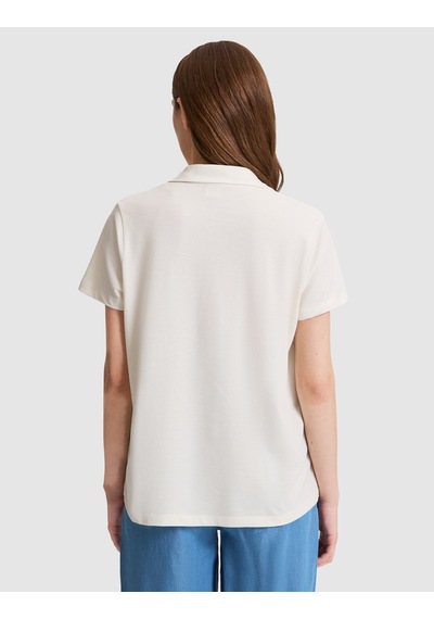 Pierre Cardin Kadın Ekru Tişört Basic 50325465-vr019
