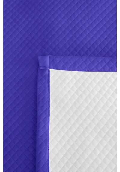 Mor Modern Genç Odası Tek Kişilik Pike Takımı - Düz Kapitone Lila 160x220 Cm Mevsimlik Yatak Örtüsü Puslu Keten Kırığı
