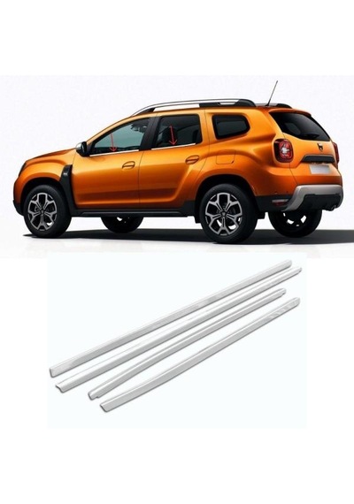 Dacia Duster 2018+ Alt Cam Çıtası 4 Parça Krom