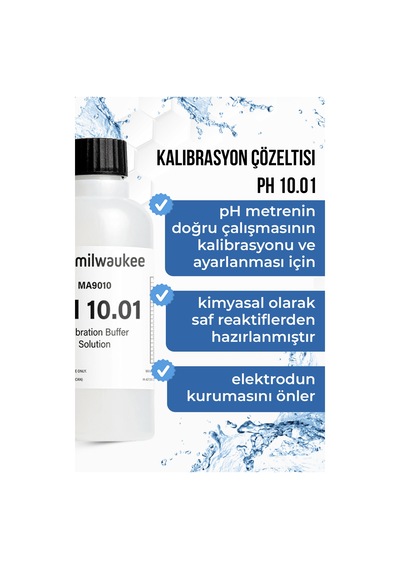 Milwaukee Ma9010 Ph 10.01 Kalibrasyon Solüsyonu 230 Ml