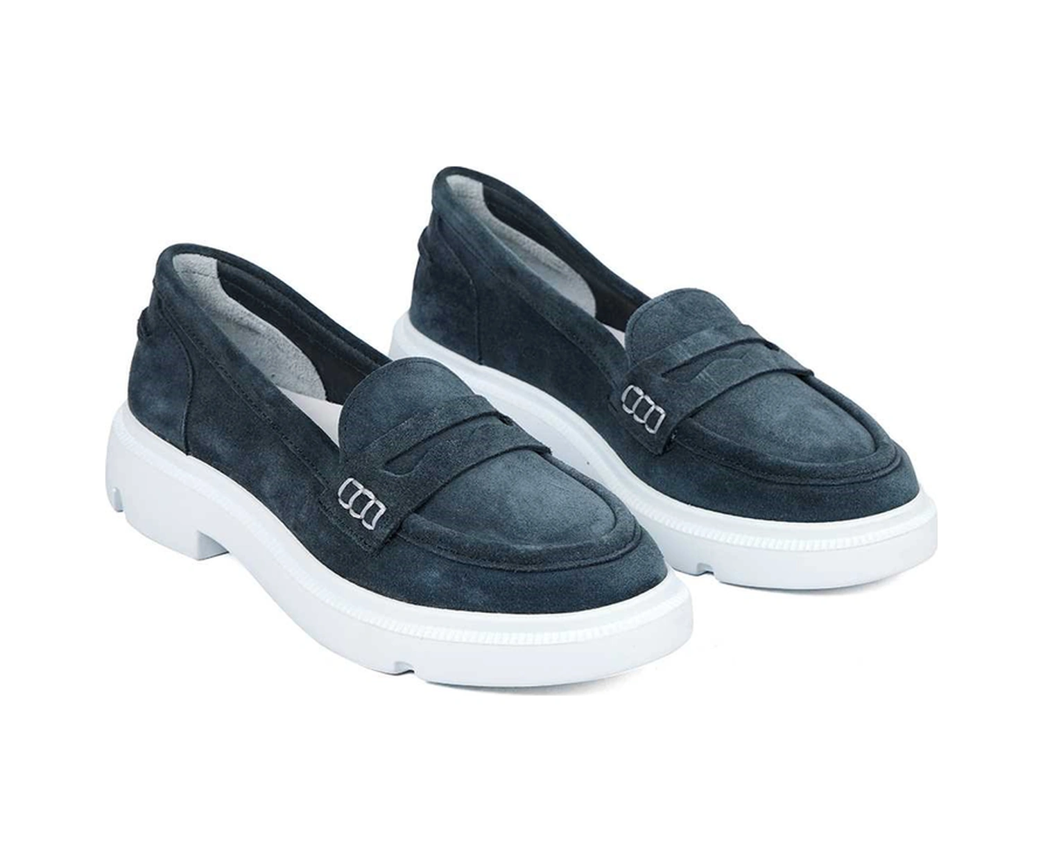 Bestello Bağcıksız Poli Loafer 101-226505-01 Kadın Ayakkabı Grı Suet