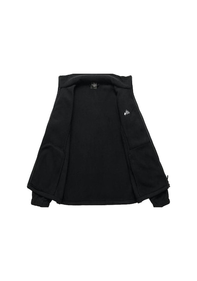 Genius Store Unisex Polar Tam Fermuarlı Outdoor Polar Ceket Tactical Polar Kadın-erkek Polar Renkli-tam Siyah