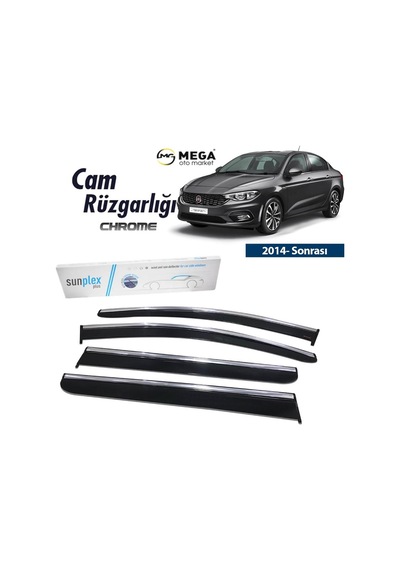 Fiat Egea Krom Cam Rüzgarlığı Sunplex 2014- Sonrası