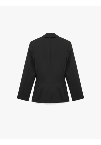 Koton Slim Fit Uzun Kollu Cep Detaylı Düğmeli Geniş Yaka Blazer Ceket Siyah 6wak50081uw Siyah Koton Slim Fit Uzun Kollu Cep Detaylı Düğmeli Geniş Yaka Blazer Ceket Siyah 6wak50081uw Siyah