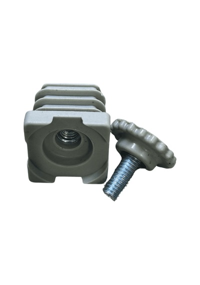 Cateksss 30x30 Mm Kademeli Gizli Ayarlı Prfl Pabucu Ral7035 - 25 Li Paket Gri