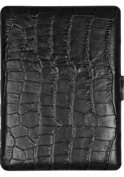 Pearl Japan Cosmos Deri Uzun Sigara Tabakası Croco Siyah 9lu