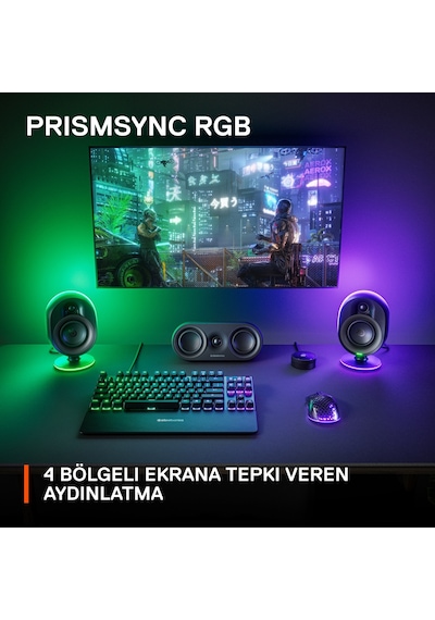 SteelSeries Arena 9 RGB 5.1 Surround Optik ve Bluetooth Ses Sistemi