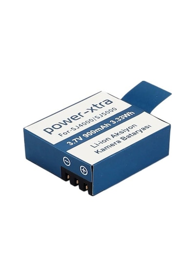 Power-xtra - Sj4000-sj5000 - 3.7v 900 Mah Li-ion Aksiyon Kamera Bataryası