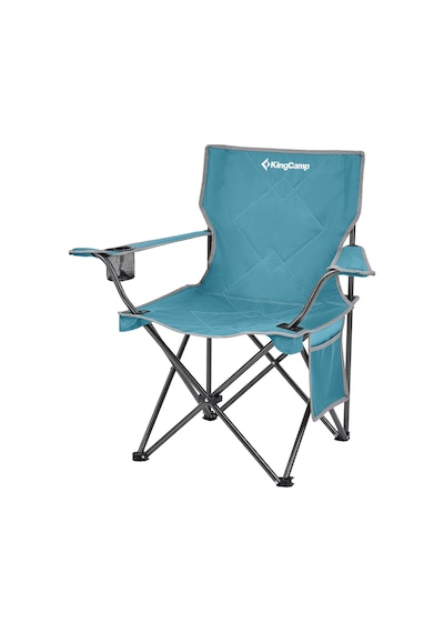 Kingcamp Lotus Comfort Konforlu & Takviyeli Kamp Sandalyesi Cyan Buz Mavisi