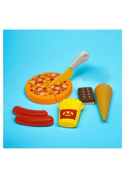 Pizza & Tatlı Seti - 8 Parçalı Yemek Oyunu 01