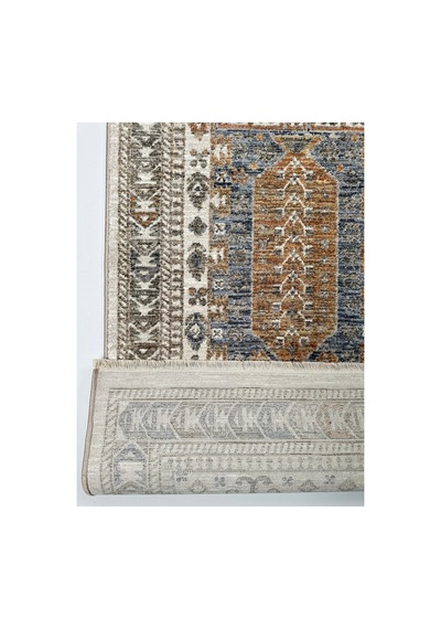 Merinos Valeria Serisi Etnik Desenli Salon Oturma Odası Halısı Hav Toz Vermez Dokuma Taban 91062-060 Krem