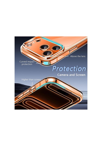 İphone 17 Pro Max Uyumlu Esnek Plastik Magsafe Wireless Şarj Özellikli Şeffaf Kılıf