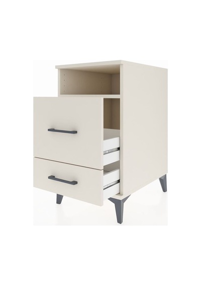 Kronos Komodin Tek Raflı 2 Çekmeceli 44x59x80 Aytaşı-aytaşı Aytası