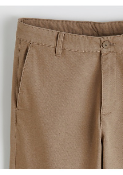Lcw Vision Kahverengi Slim Fit Gabardin Erkek Pantolon