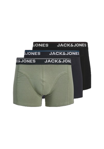 Jack & Jones Jack&jones Jactimothy Solid Trunks 3'lü Erkek Boxer 12291495 Çok Renkli