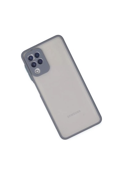 Newface Samsung Galaxy A22 Kılıf Montreal Silikon Kapak - Gri