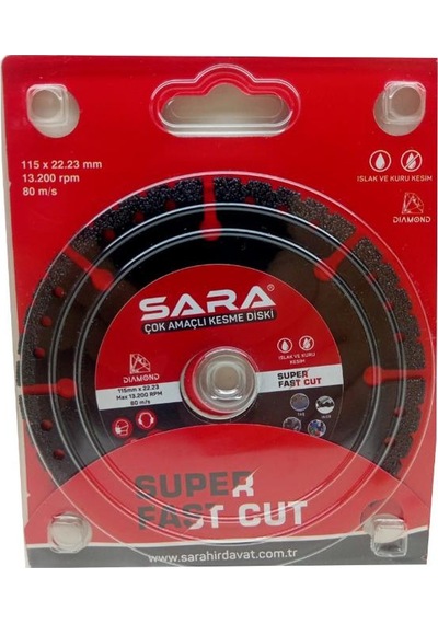 Sara S759 Çok Amaçlı Kesme Diski 115mm