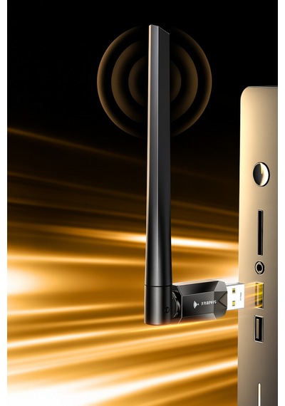 Wi-fi 6 Usb Kablosuz Ağ Adaptörü 1200mbps Hız Harici Antenli Pc & Laptop Uyumlu Kolay Kurulum