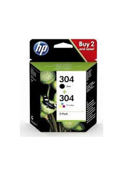 Hp 304 Black-color Siyah-renkli Multi Paket 3jb05ae