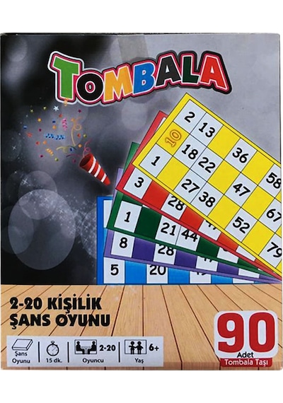 Tombala 20 Kart 90 Sayı