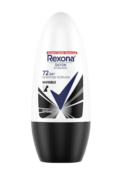 Rexona Invisible Black + White 72sa Roll On 50 Ml 4 Adet