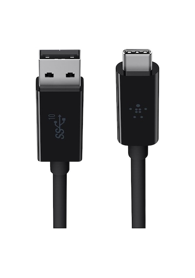 Usb 3.1 Usb-c - Usb-a Kablosu, 0,9 M Usb-ıf Sertifikalı, 10 Gbps, Ultra Hd 4k , Siyah Standart