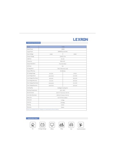 Lexron 1000w 12v Tam Sinüs Inverter