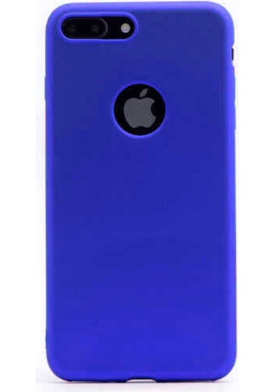 Apple Uyumlu iPhone 7 Plus Kılıf Zore Premier Silikon Kapak Saks Mavi