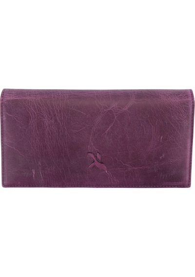 Karalı Deri Karalı Hakiki Deri Unisex Portföy Mor Bc424-12 Mor